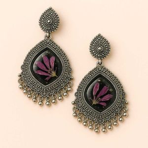 Real Flower Earring