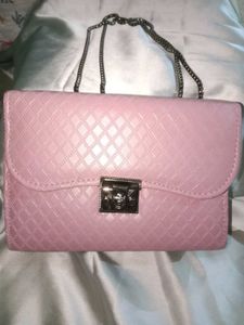 Pink Quilted Handbag
