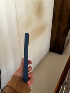 Blue  silicon iPhone 13  case