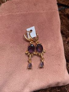 Gemstone earrings