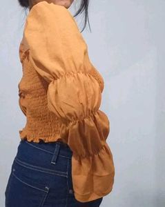 Smocked Crop Top