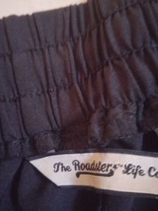 Black Cargo Pants with Drawstring