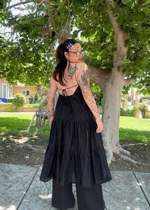 J.CREW Black Tiered Dress