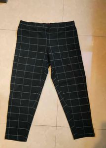 Checked Black Pants