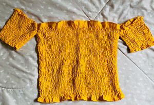 Yellow Smocked Top💛