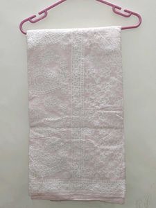 Lucknow Chikankari Handwork Saree – Baby Pink
