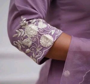 Elegant Lavender Kurta Set with Dupatta