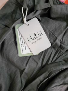 Gray Straight Bow Trouser