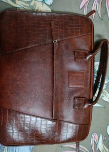 Brown Leather Laptop Bag