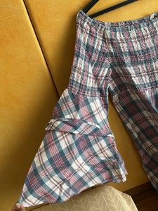 Plaid Off-Shoulder Dress