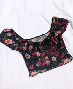 Urbanic Black Floral Pinterest Y2k Coquette Corset