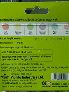 Fevicryl Pastel Acrylic Colours