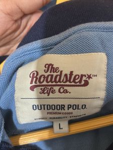 Striped Blue Polo T-Shirt
