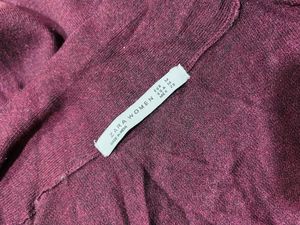 ZARA Maroon Shrug