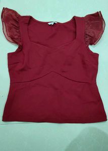 Maroon Coloured Top