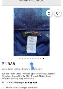 Blue Tulle Party Dress