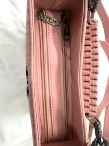 Baby pink shoulder bag