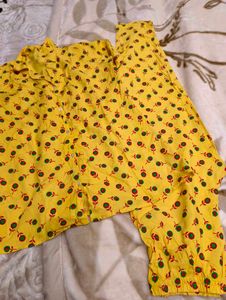Floral Yellow Lounge Set