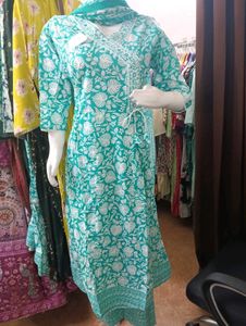 Angrakha Frock Kurti Set
