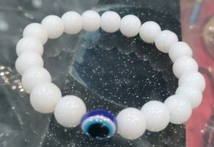 White Beaded Bracelet