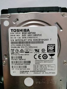 Toshiba  500gb Hdd