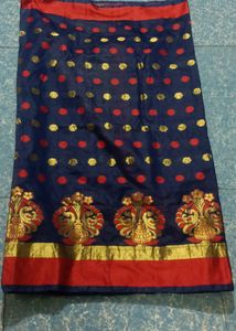 Beautiful Nevy Blue Colour Saree