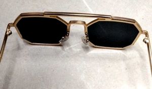 Geometric Gold Sunglasses