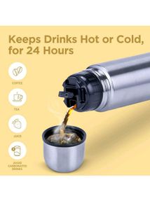 Milton Flip Lid Thermosteel Water Bottle 1000ml