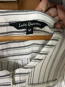 Striped Latin Quarters Top