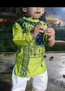 Baby Boy Green Kurta