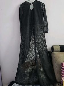 black midi dress