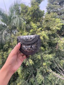 Vintage Metal Mosaic Clutch