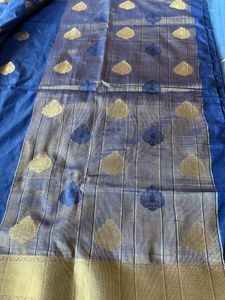 Navy blue Silk Saree
