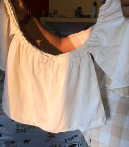 White Off-Shoulder Top