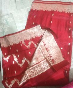 Red Banarasi Silk Saree