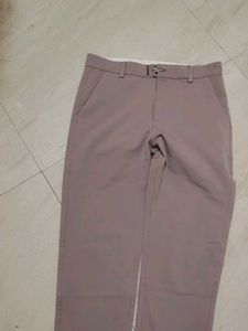 Beige Casual Pants
