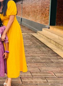 Yellow Midi Summer Dress
