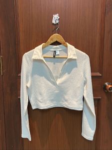 H&M Cream Knit Top