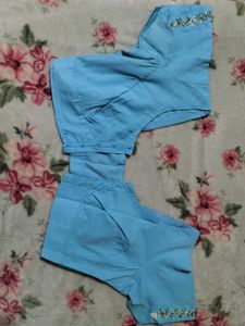 🔥 Sale 🔥 Elegant Blue saree