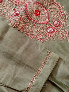 Green Embroidered Kurti