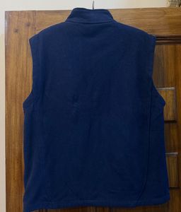 Navy Blue Sleeveless Fleece Vest