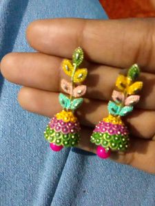 Colorful Jhumka Earrings