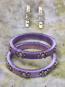 thread bangles with alligator clips ✨