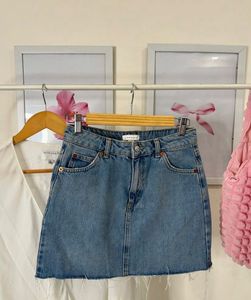 Topshop Denim Mini Skirt