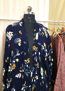 Floral Print Duster Cardigan