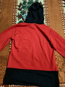 Red Hoodie with 'Hope' Slogan