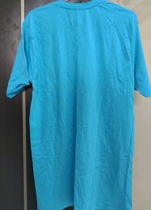 A Light Blue/Cyan Slim Fit TShirt Size L