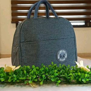 Gray Lunch Bag - Insulated & Reusable