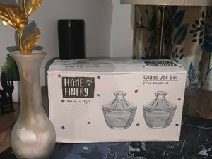 Glass Jar Set Of 2