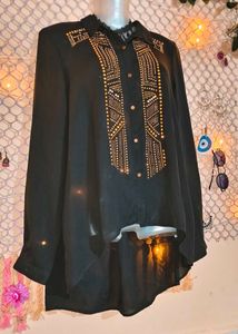 SizeM/L 🎁Buy 2 Get 1 Free 🎁 Elegant  Black Top